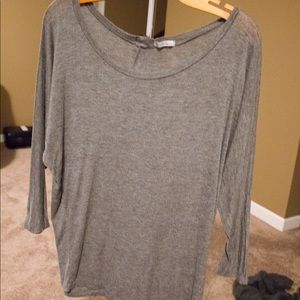 Grey Long Sleeved Charlotte Russe Top